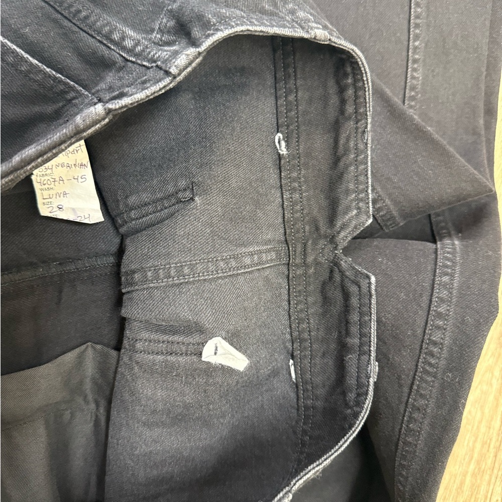 Apiece Apart Black Denim Meridian Jeans Size 28 - Picture 11 of 12